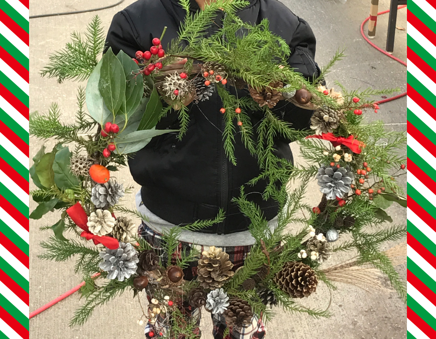 クリスマスリースを作ろう！