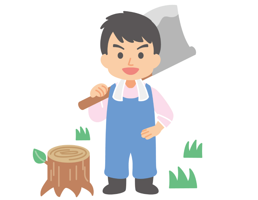 木こり体験をしてみよう！