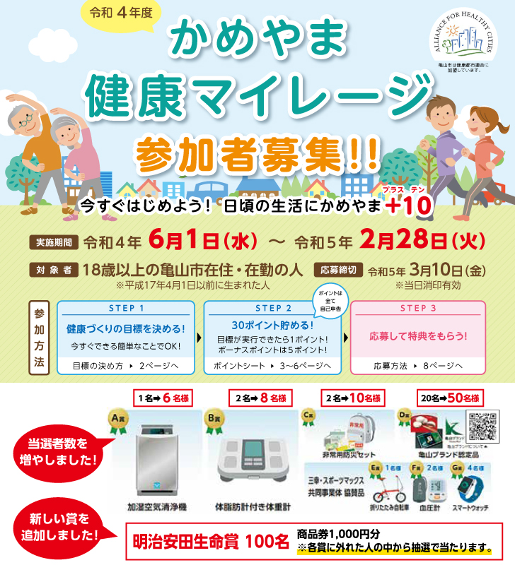 かめやま健康マイレージ