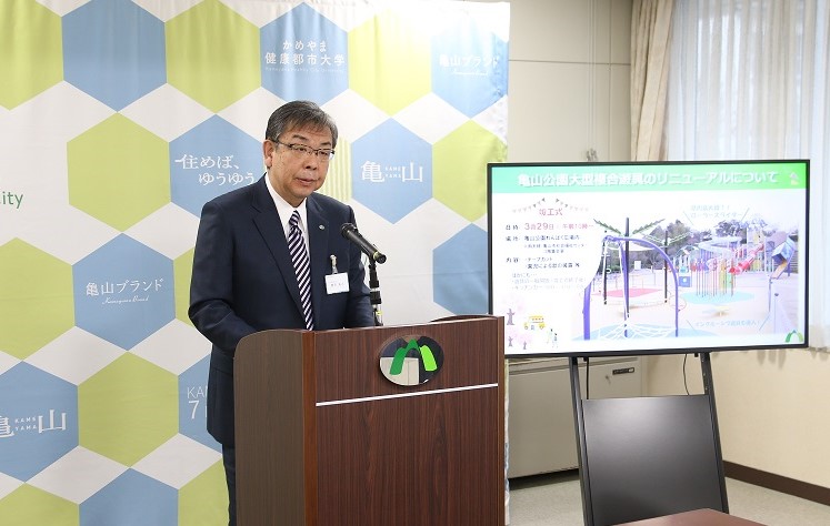 記者会見の様子（3月26日）