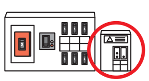 分電盤タイプ（後付型）のイラスト